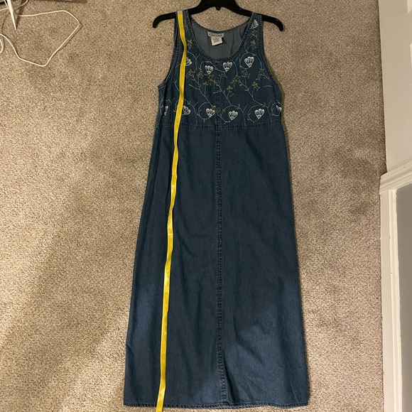 Basic Editions Women's Blue Denim Dress - Picture 4 of 7